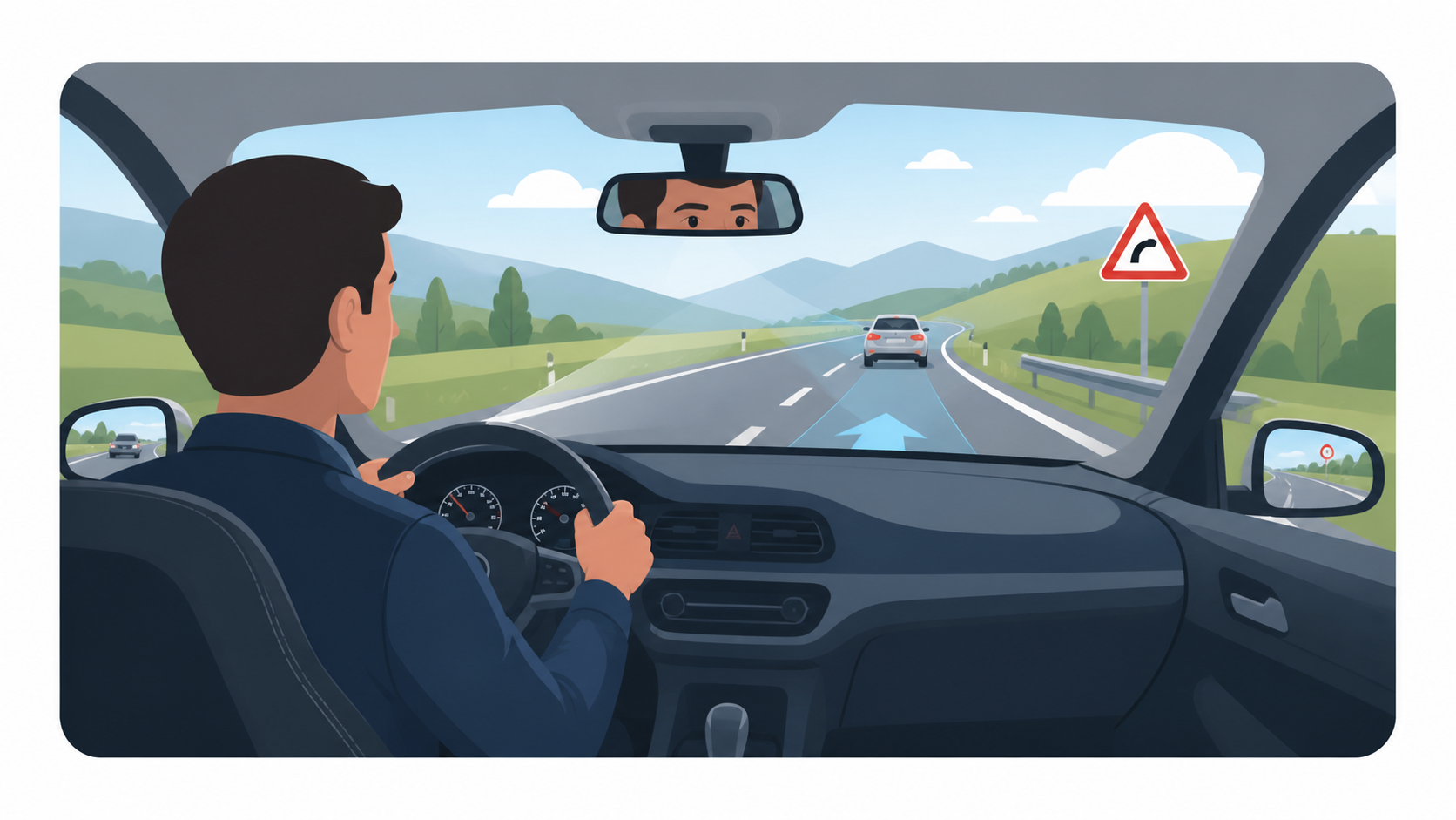 Aktive Sicherheit — vorausschauendes Fahren