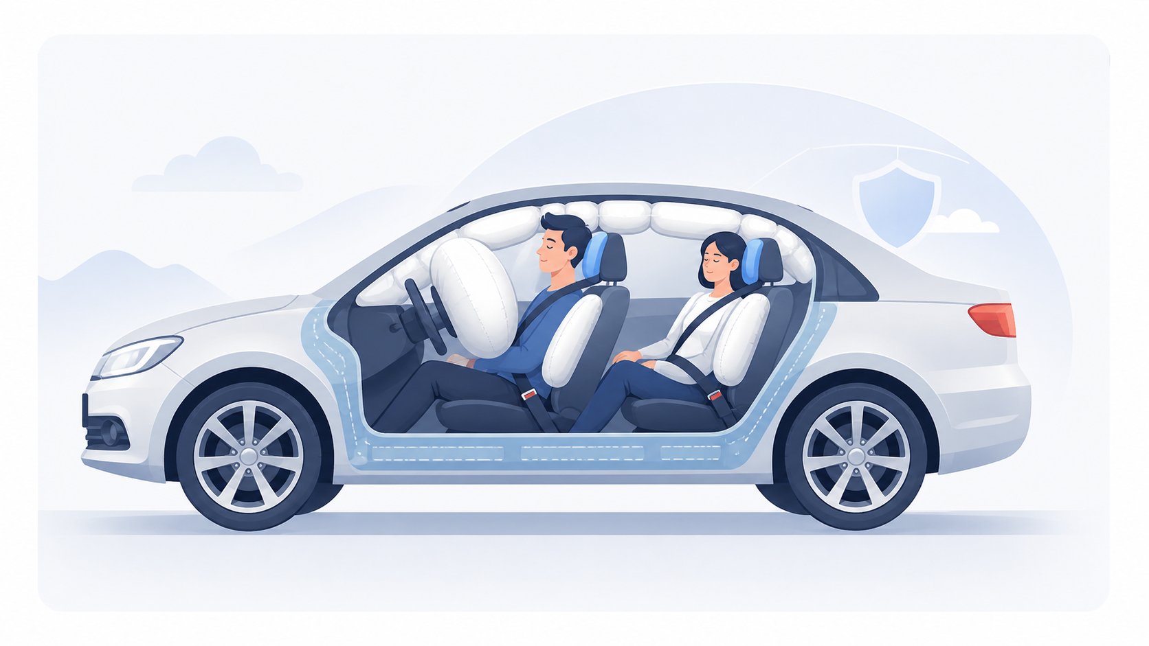 Passive Sicherheit — Airbag und Sicherheitsgurt